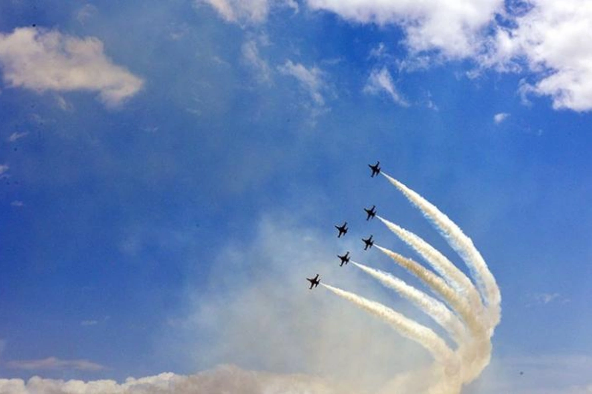 Azərbaycan və Türkiyə hərbçiləri F-16-ların uçuşlarını izlədi — FOTOLAR
