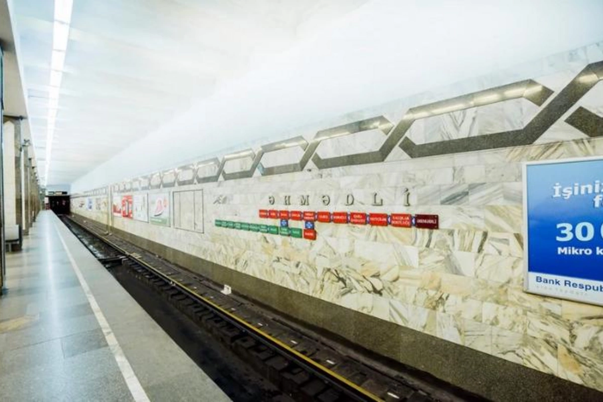 Metronun Əhmədli stansiyasında tüstülənmə baş verdi