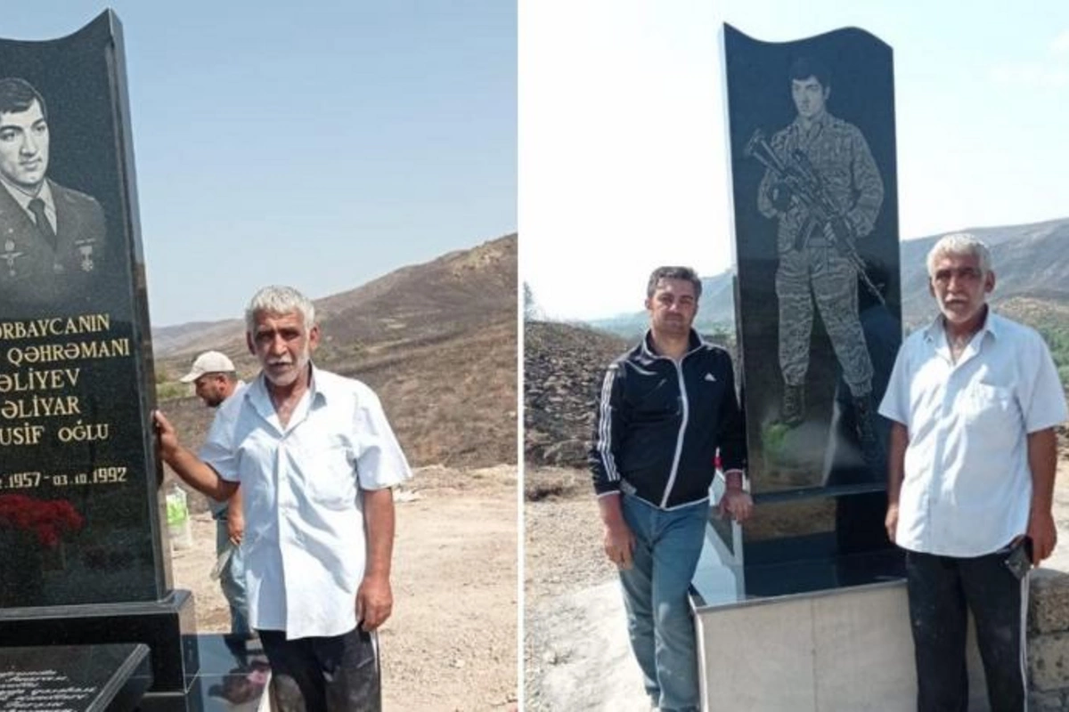 Milli Qəhrəman Əliyar Əliyevin məzarı bərpa olundu