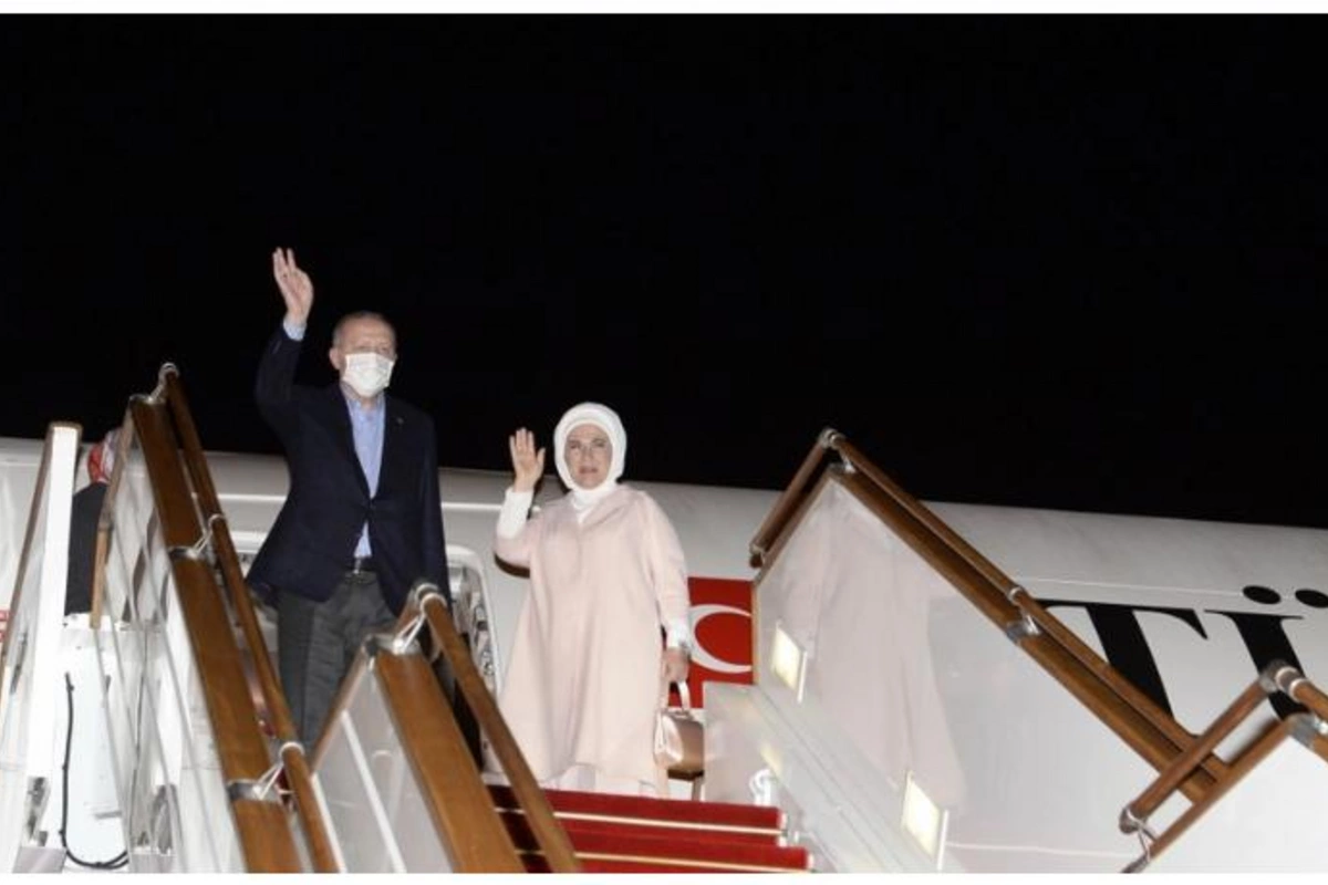 Ərdoğanın Azərbaycan səfəri başa çatdı — FOTO