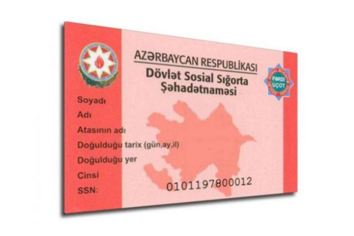 Sosial sığorta şəhadətnaməsi ləğv olunur