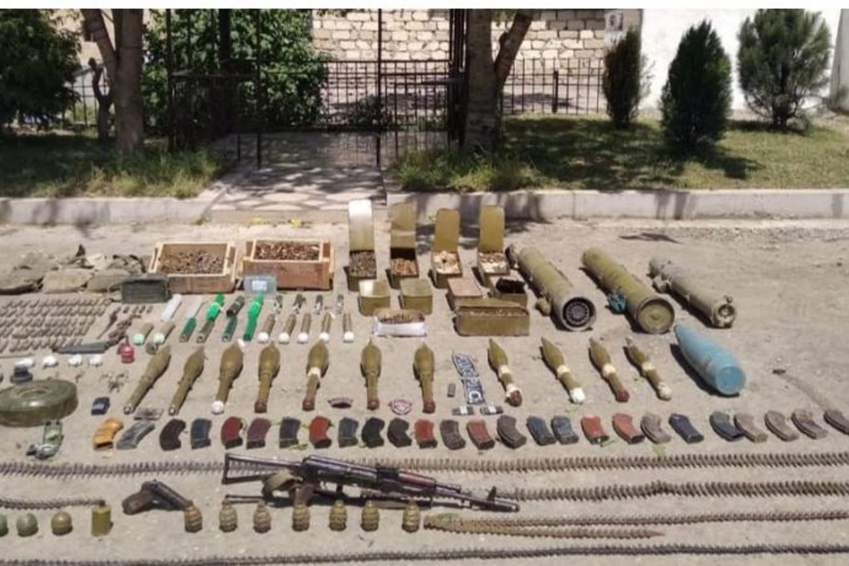 Şuşada silah-sursat aşkar edildi