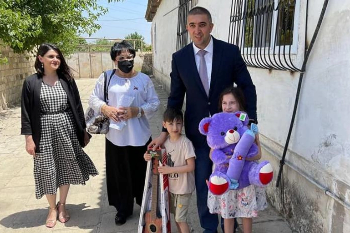 Salyanda şəhid övladlarının uşaqlar günü qeyd olundu — FOTOLAR