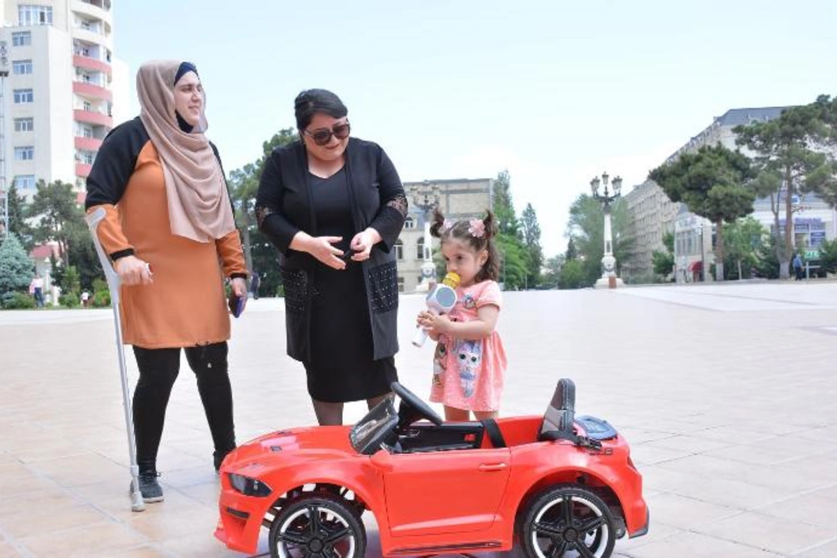 Daha bir şəhid övladı sevindirildi — FOTOLAR