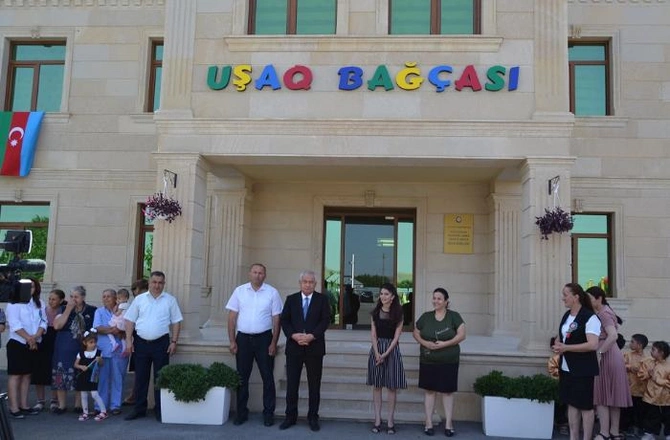 Füzulidə Heydər Əliyev Fondu tərəfindən əsaslı təmir olunmuş körpələr evi-uşaq bağçası istifadəyə verildi — FOTOLAR
