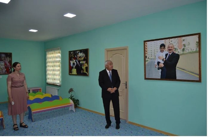 Füzulidə Heydər Əliyev Fondu tərəfindən əsaslı təmir olunmuş körpələr evi-uşaq bağçası istifadəyə verildi — FOTOLAR