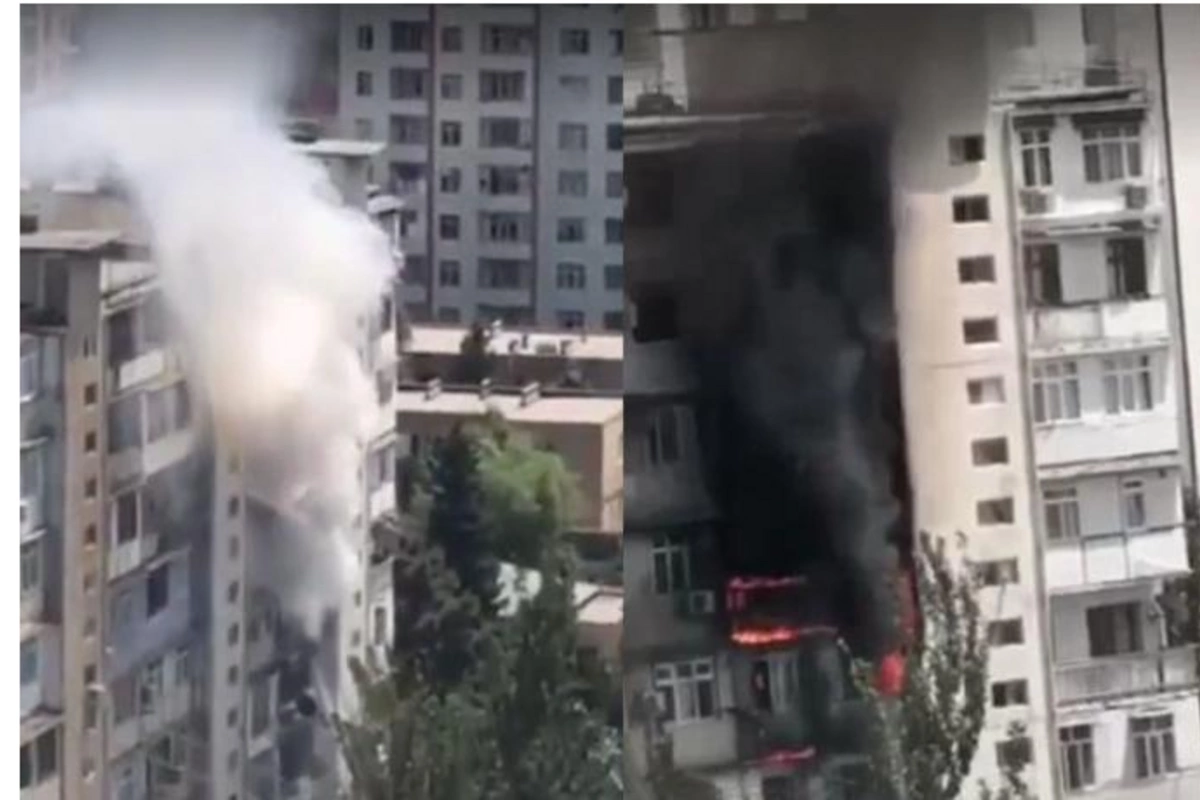 Bakıda yaşayış binasındakı yanğın söndürüldü — YENİLƏNİB