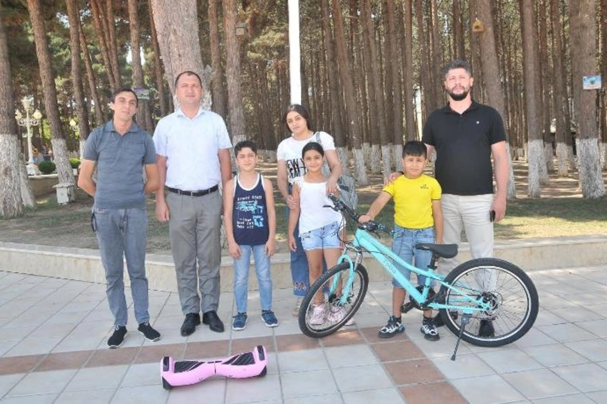 Abşeronda növbəti dəfə şəhid övladları sevindirildi — FOTOLAR