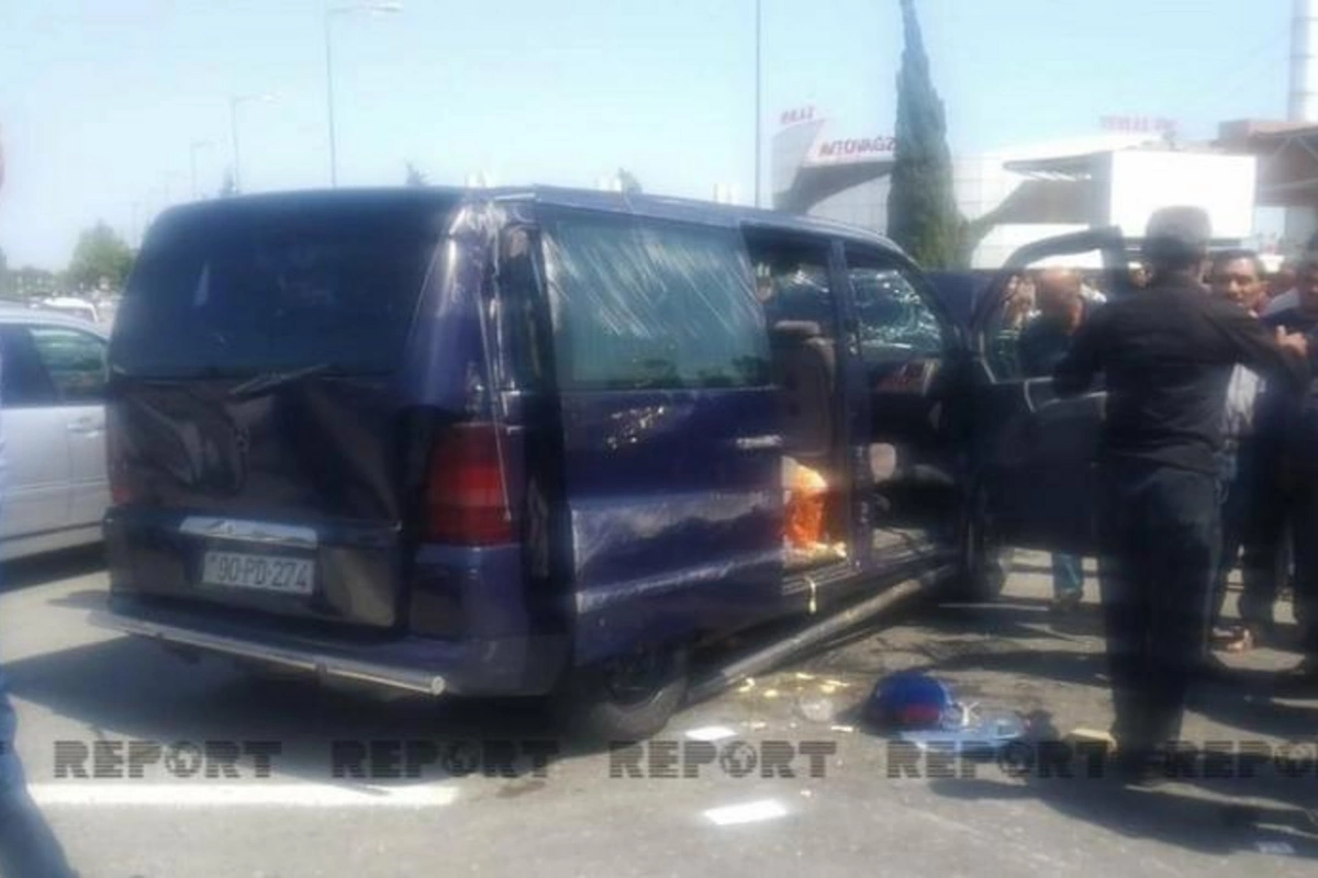 Yevlaxda sərnişin Vitonun altında qalaraq öldü — FOTOLAR