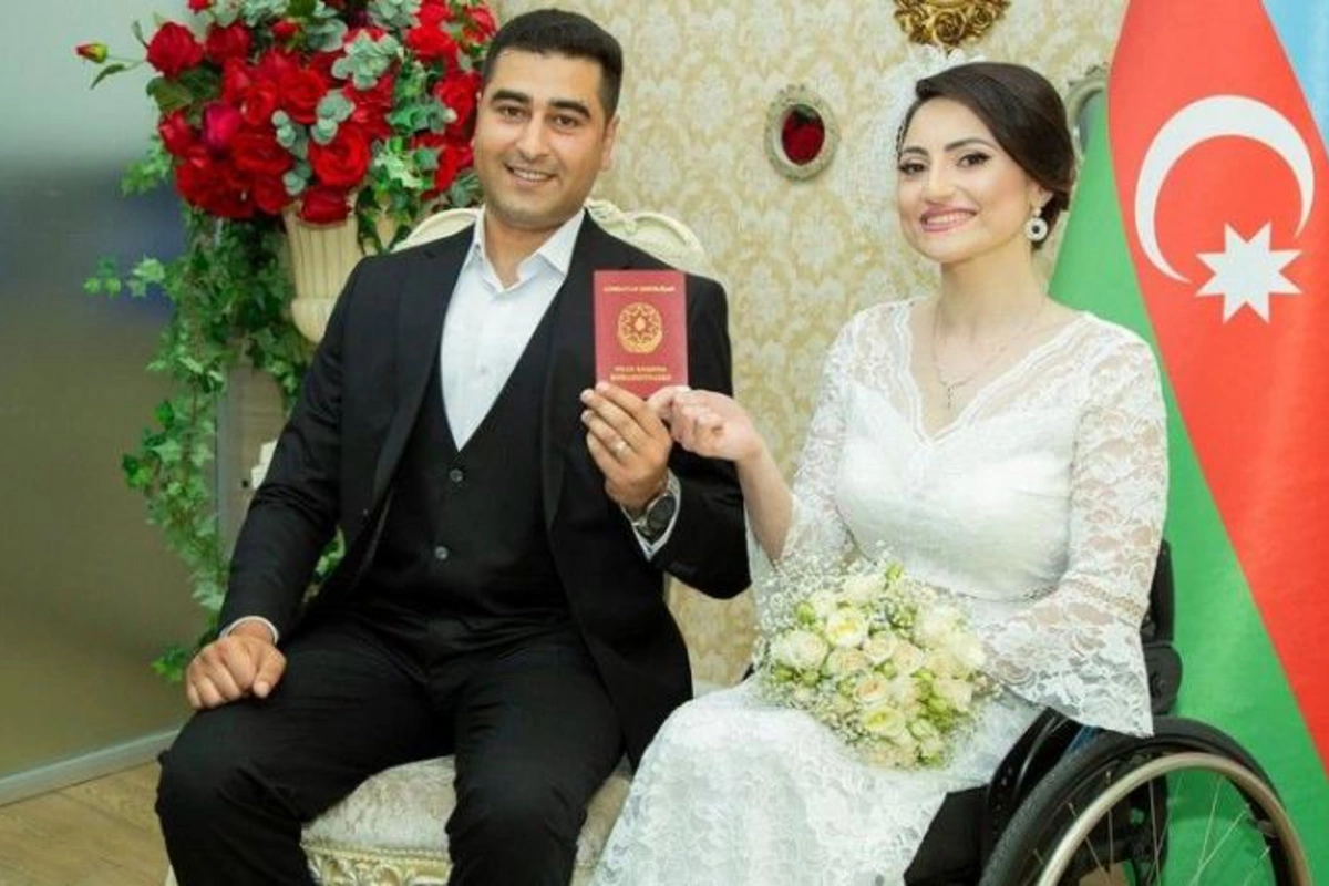 Qazi ilə ailə quran paralimpiyaçı: Onunla təsadüf nəticəsində tanış olmuşuq