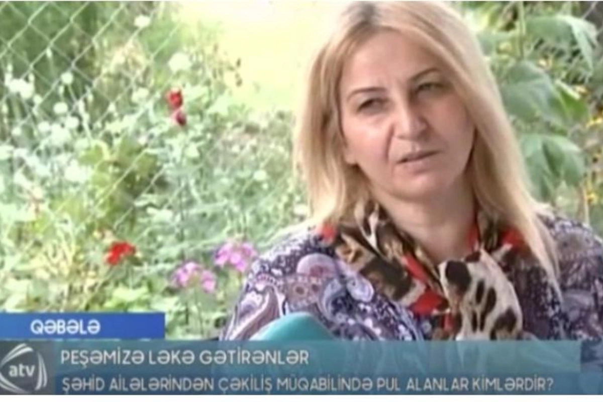 Şəhid ailələrindən çəkiliş üçün pul istəyən qadın danışdı — VİDEO
