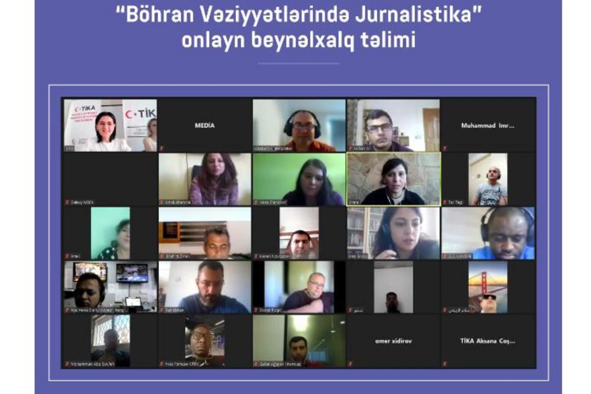 Böhran vəziyyətlərində jurnalistika” Beynəlxalq Onlayn Təlim Proqramı keçirilir — FOTO