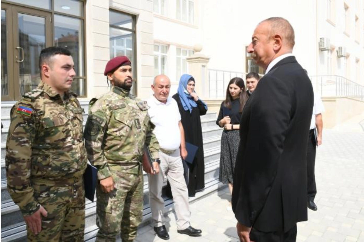 Ali Baş Komandan qazilərlə söhbət etdi — VİDEO+FOTOLAR