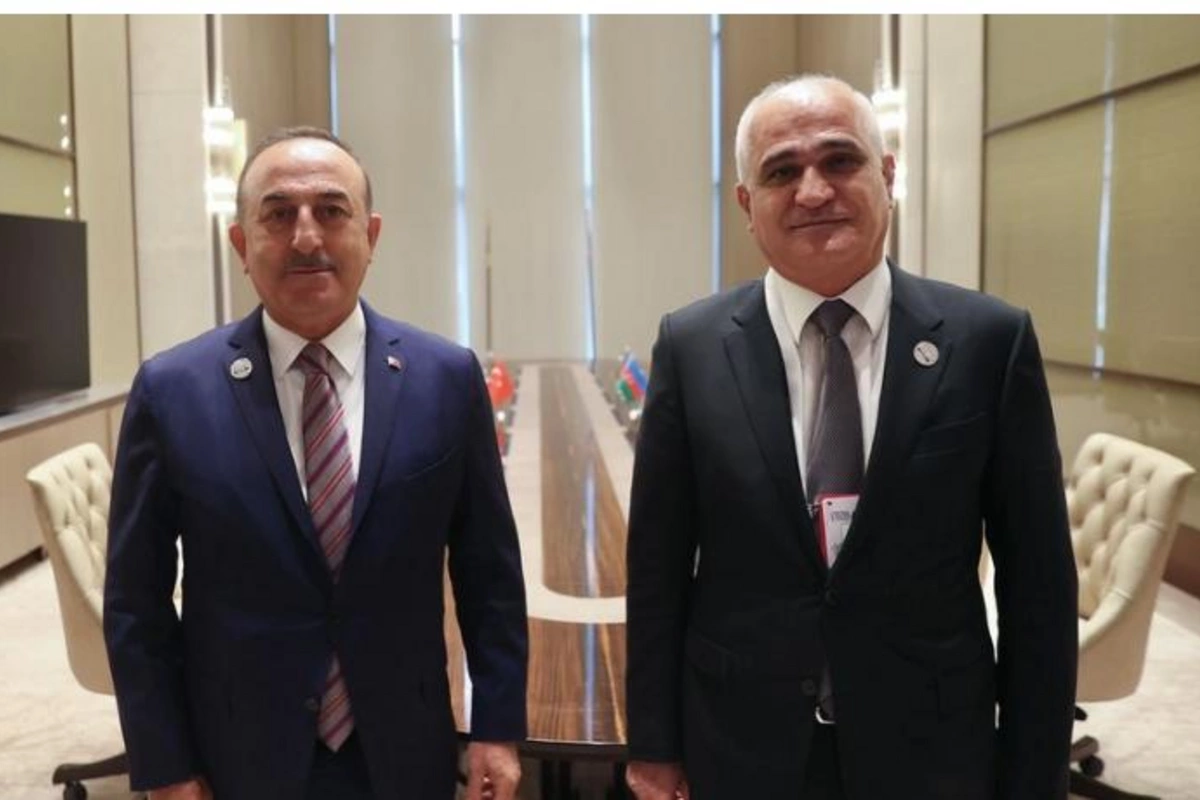 Şahin Mustafayev Mövlud Çavuşoğlu ilə görüşdü