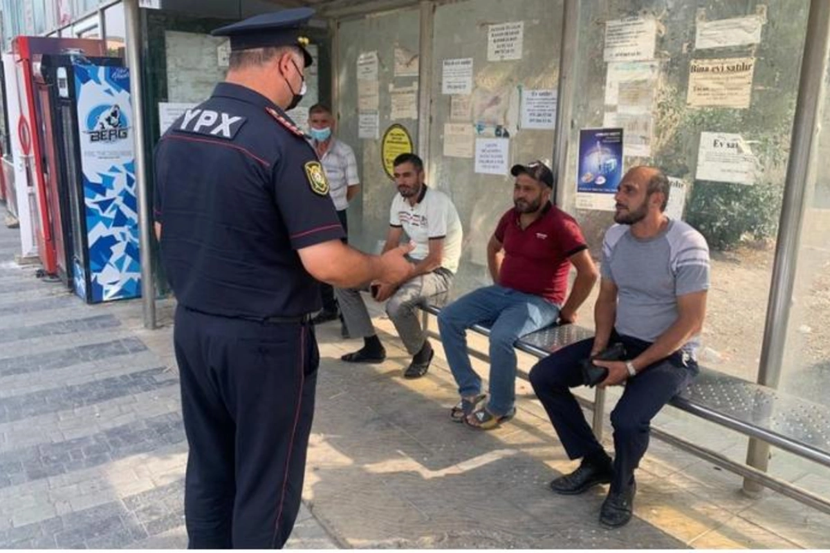 Polis Siyəzəndə reyd keçirdi: maska taxmayanlar cərimələndi