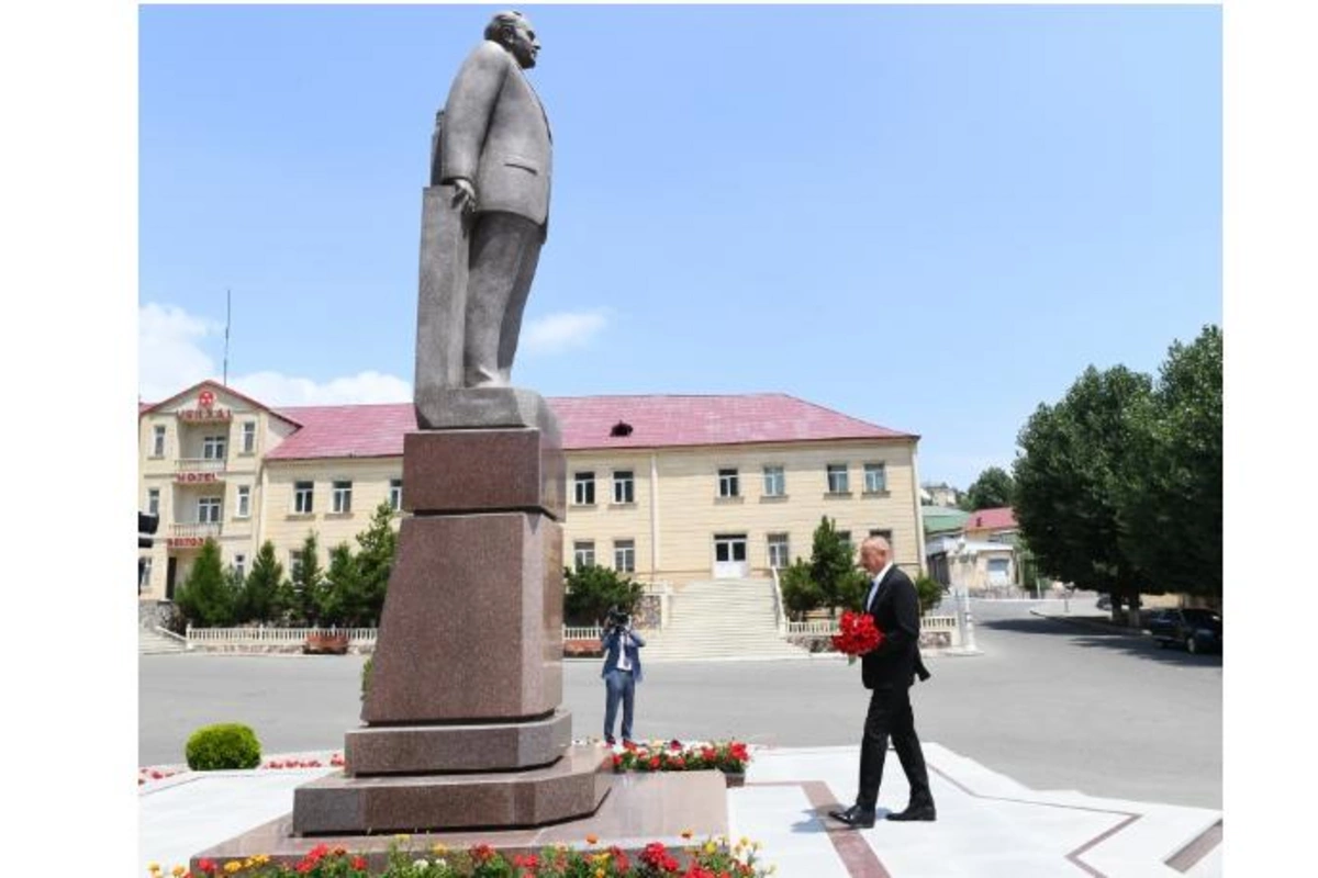 İlham Əliyev Daşkəsəndə səfərdədir