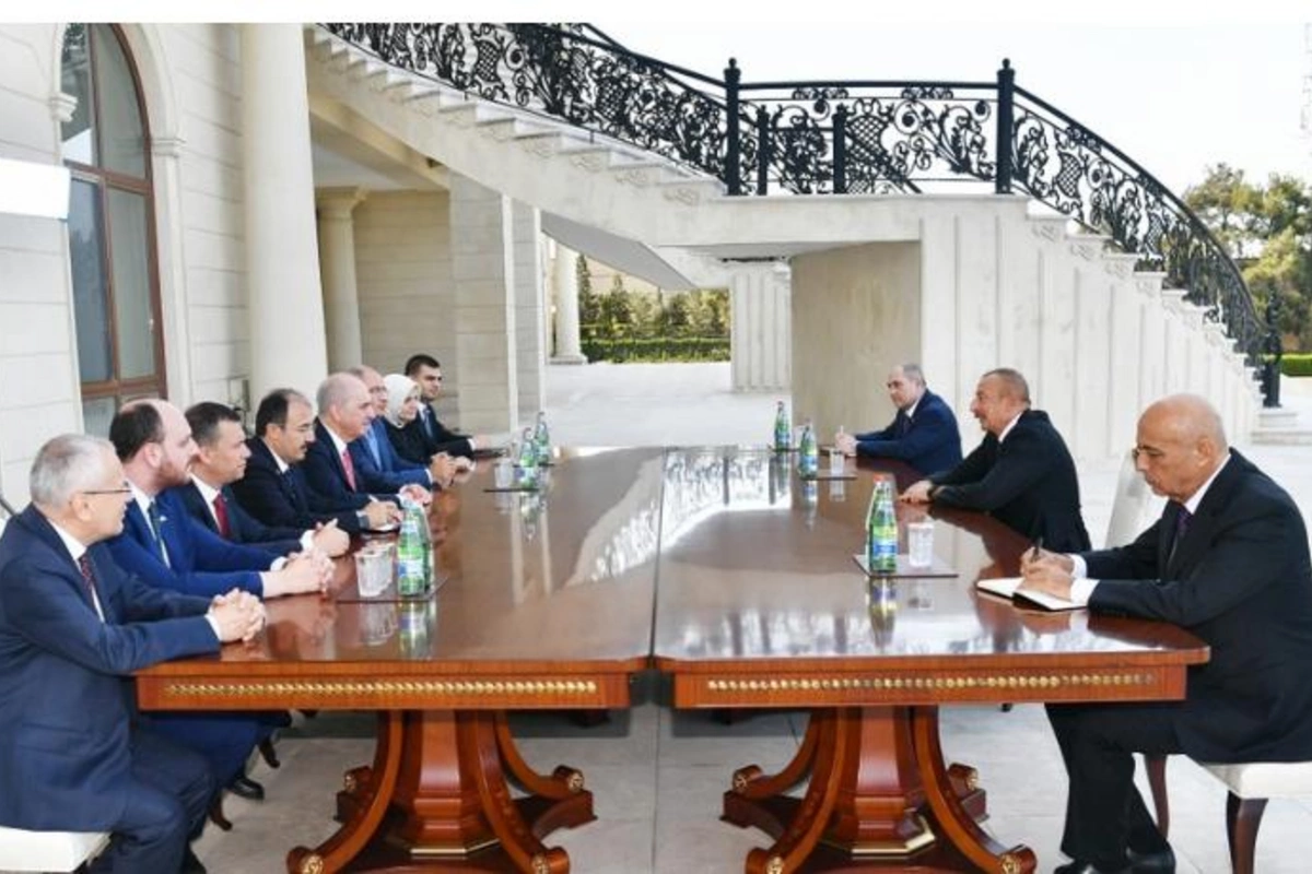 İlham Əliyev AKP sədrinin birinci müavinini qəbul etdi