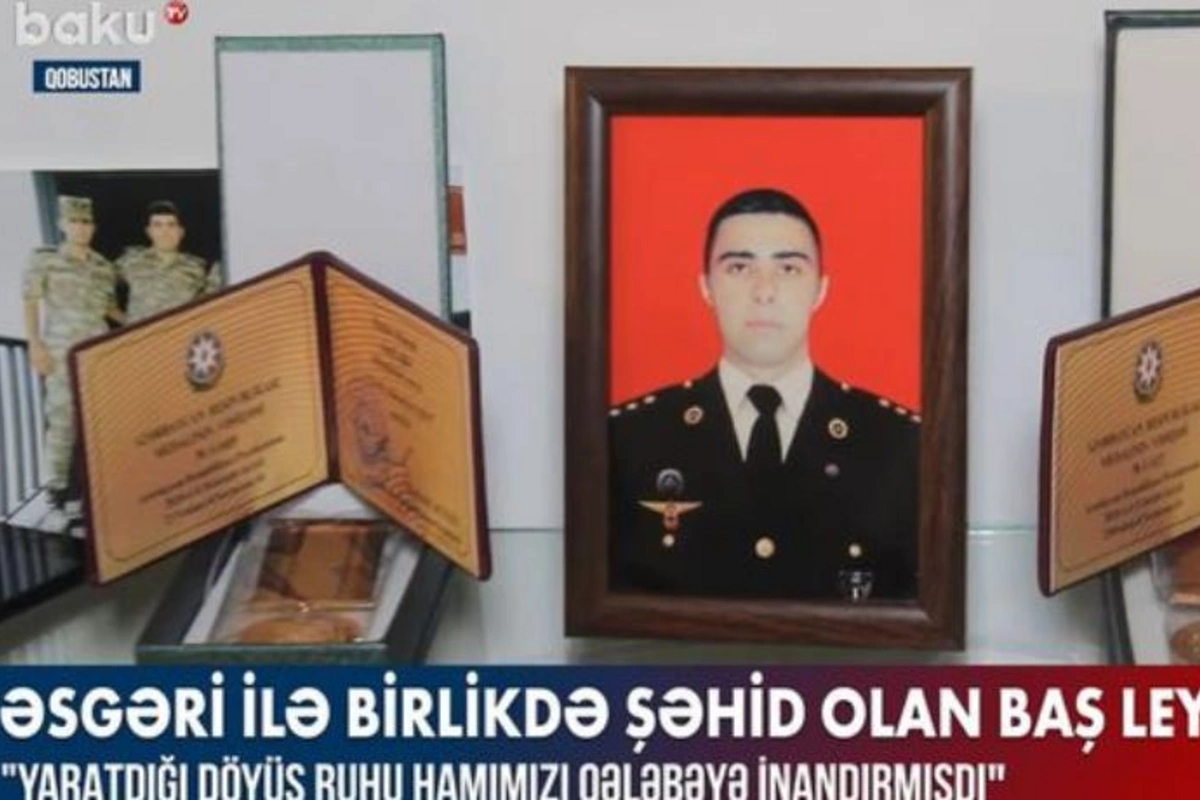Əsgəri ilə birlikdə şəhid olan baş leytenant Murad İbadov — VİDEO