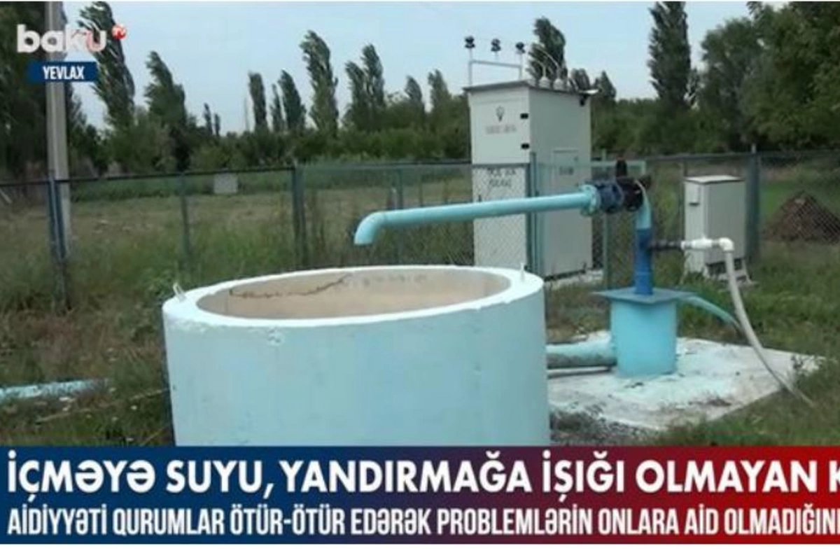 Yevlaxın içməyə suyu, yandırmağa işığı olmayan kəndi — VİDEO