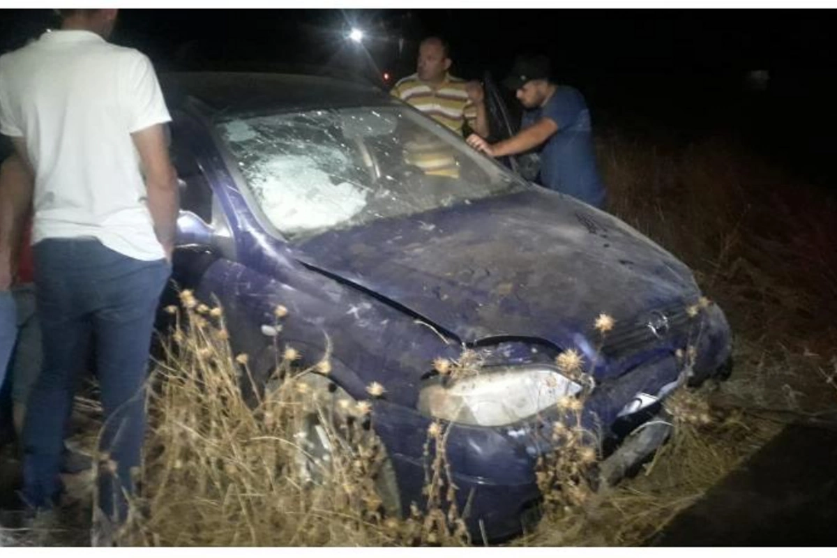 Tovuzda sürücü idarəetməni itirdi, avtomobil aşdı — FOTO