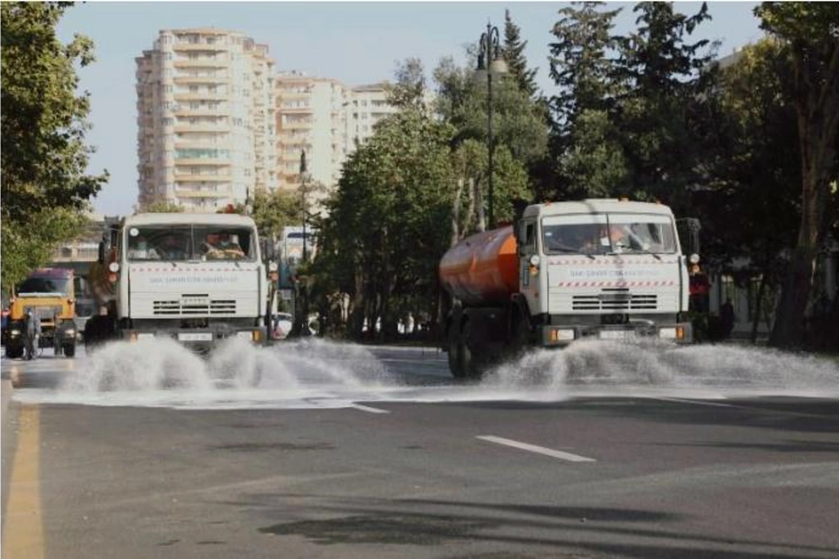 Bu gün Bakıda 550 küçə dezinfeksiya edildi
