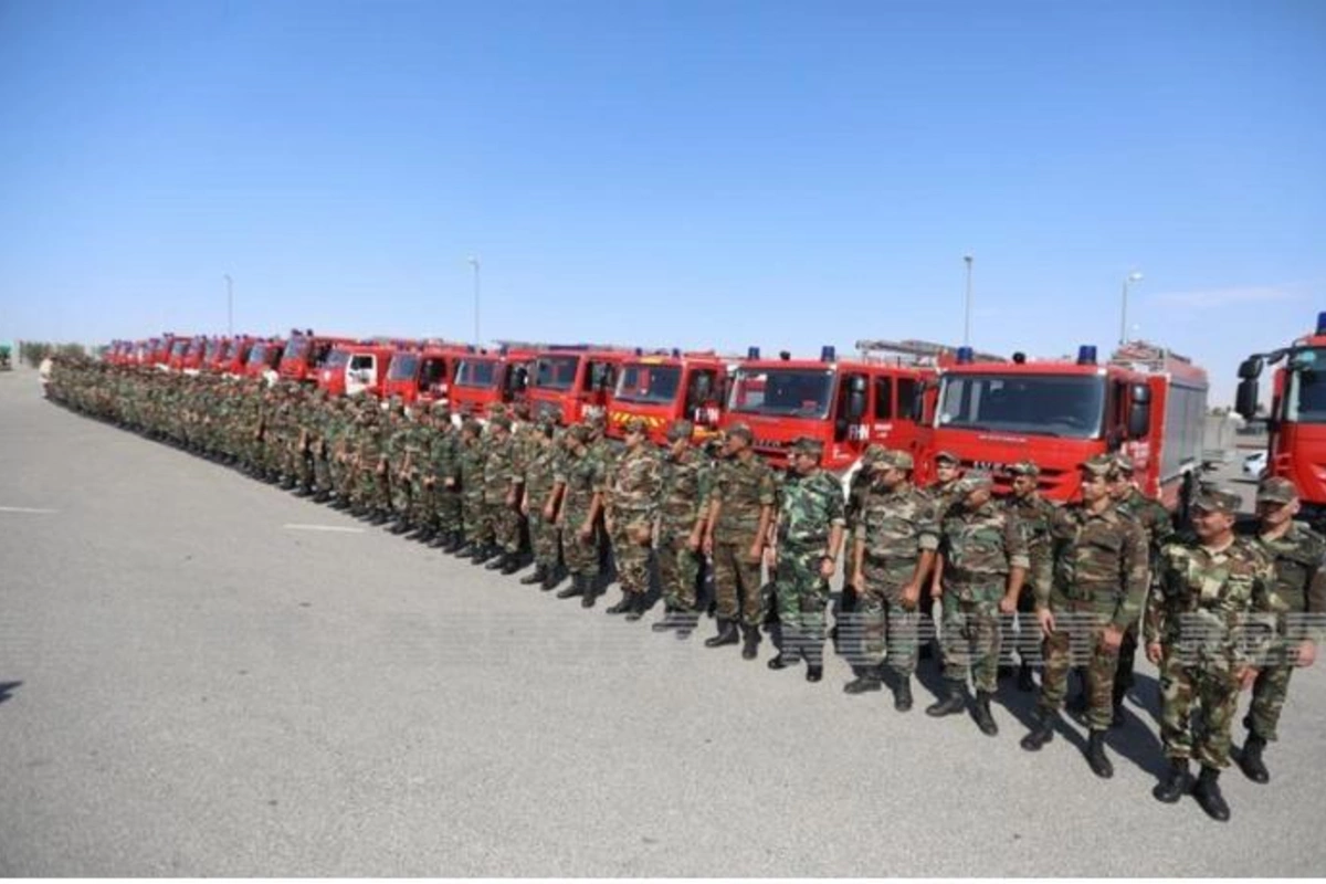 Yanğınsöndürənlərimizin ilk qrupu Türkiyədən Vətənə qayıtdı