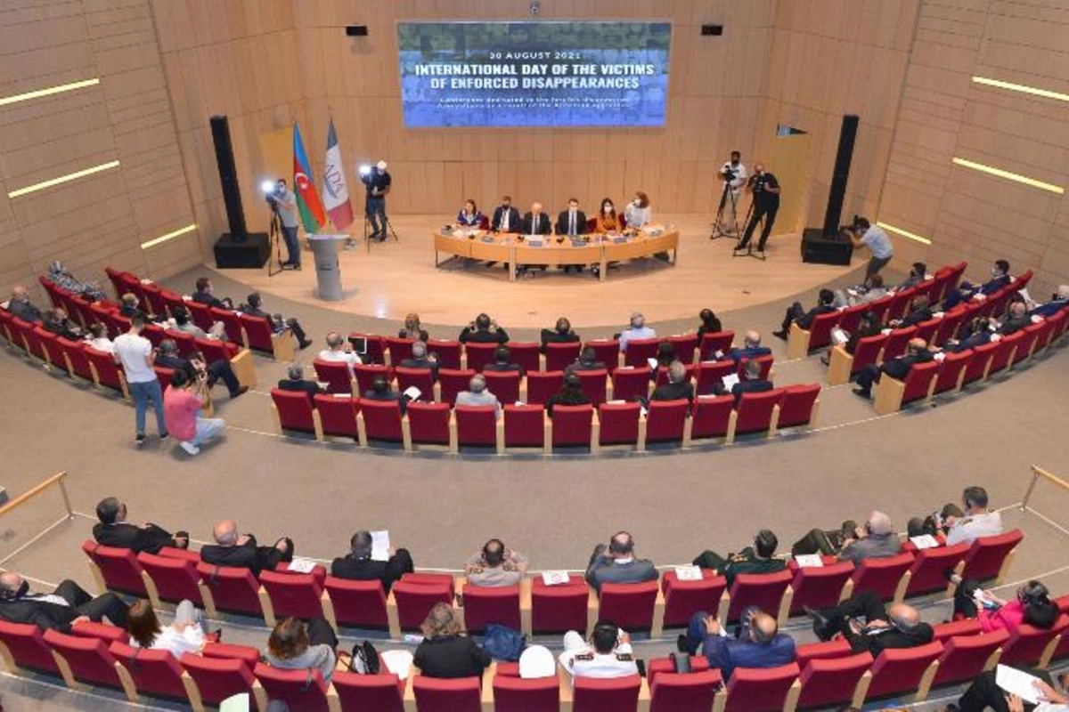 Ermənistanın Azərbaycana qarşı təcavüzü nəticəsində itkin düşmüş şəxslərə həsr olunan konfrans (FOTO)