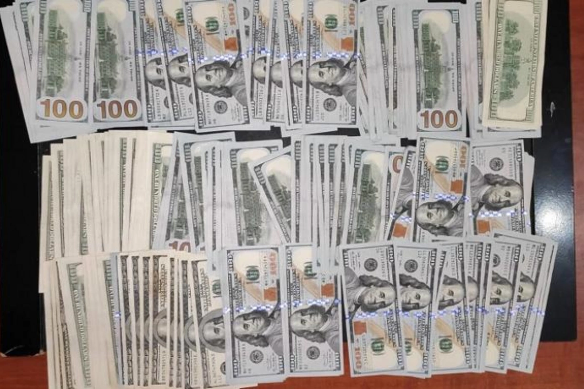 Gömrükdən qanunsuz 12 min dollar keçirmək istədi