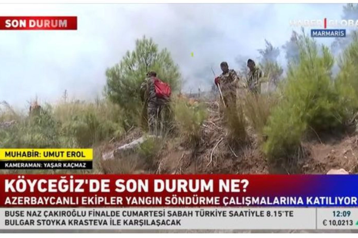“Haber Global”: “Azərbaycanlı qardaşlarımız yanğınla belə mübarizə aparır” — VİDEO