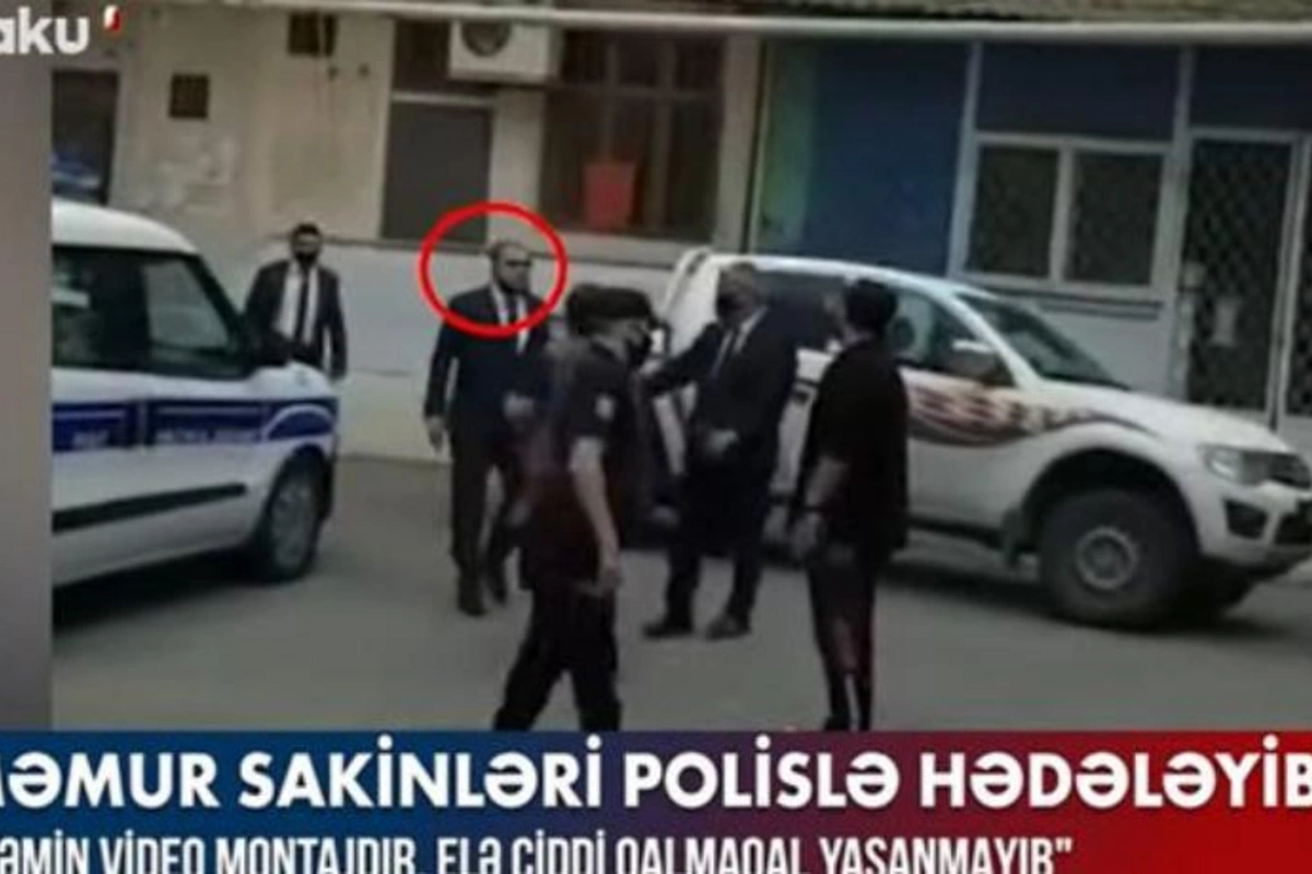 Məmur sakinləri polislə hədələyib? — VİDEO