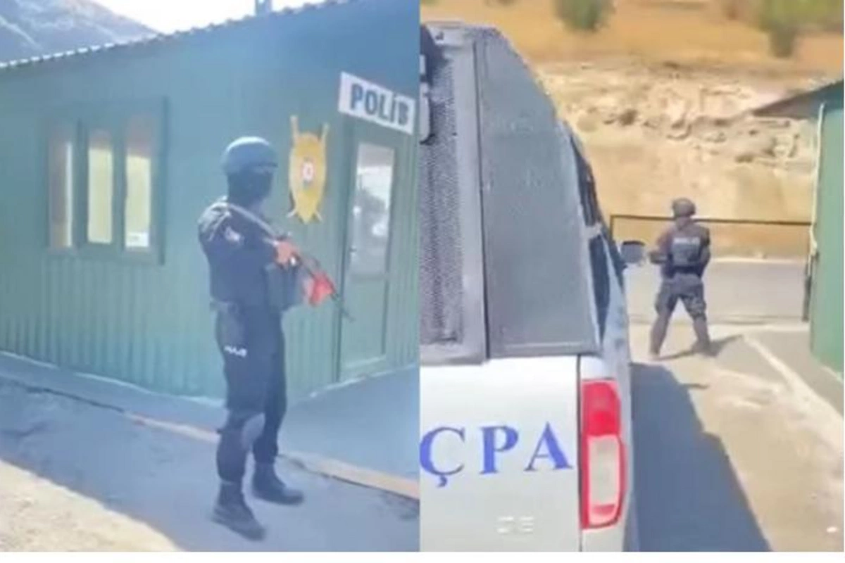 Azərbaycan polisi Gorus-Qafan yolunda — VİDEO