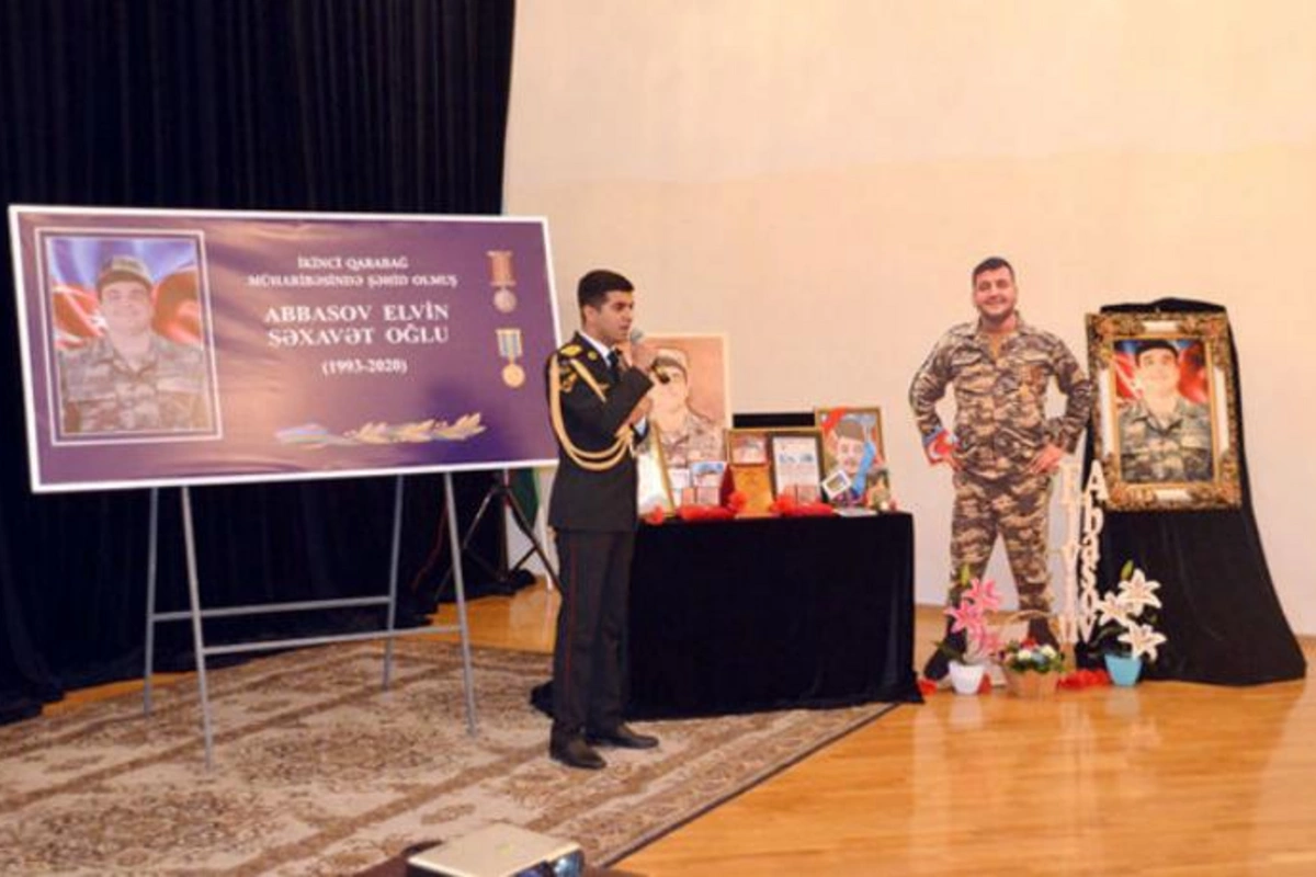 Şəhid Elvin Abasovun xatirəsi yad edildi — FOTO/VİDEO