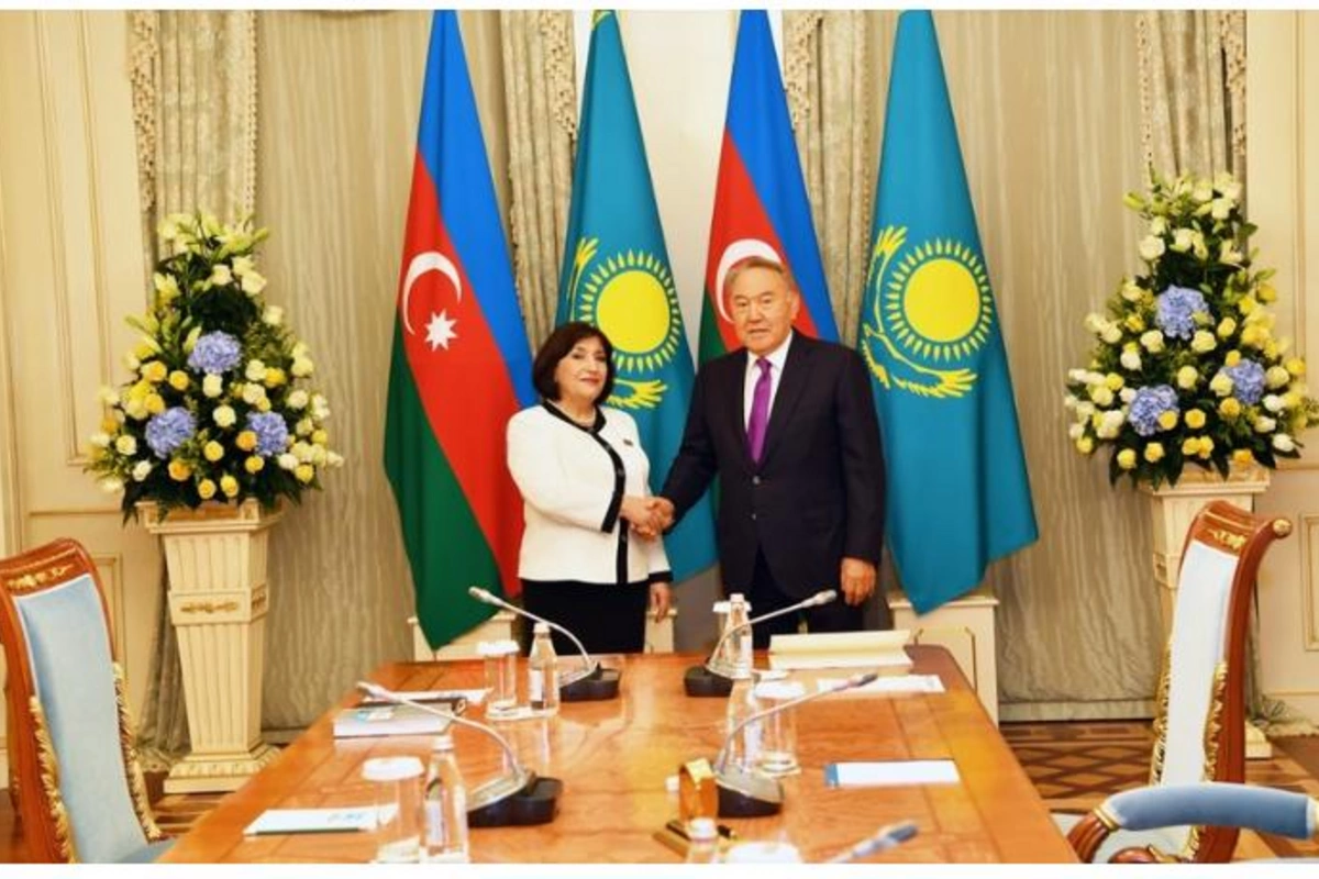 Sahibə Qafarova Nursultan Nazarbayevlə görüşdü