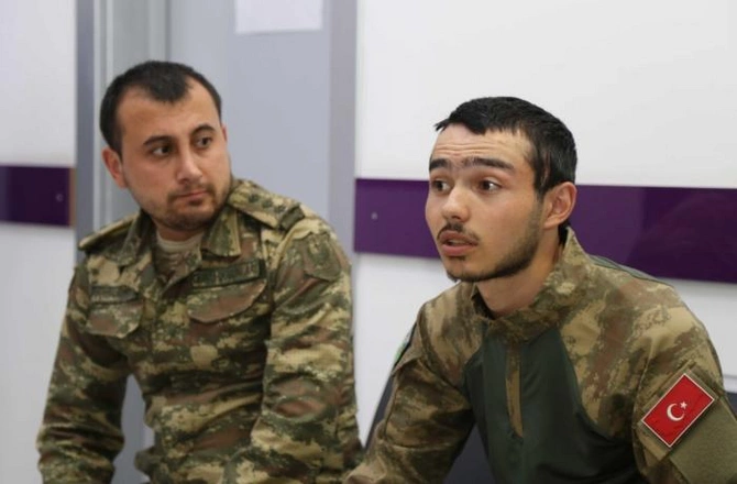 Ukraynalı həkimlər qazilərimizi müayinə etdi — FOTOLAR