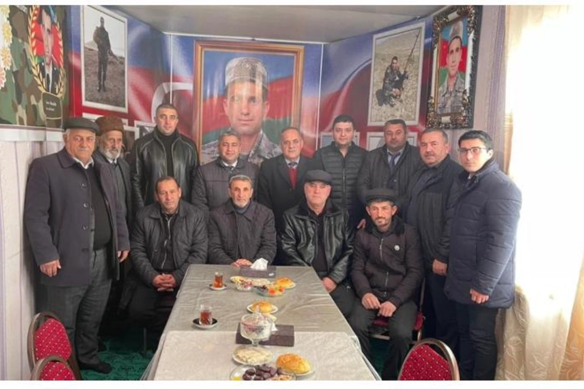 Salyanda Vətən Müharibəsi şəhidinin məzarı ziyarət olundu — FOTOLAR