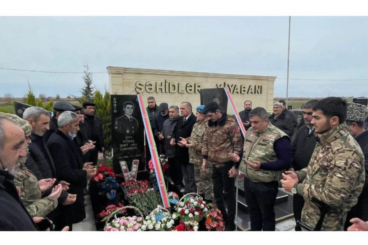 Vətən Müharibəsi şəhidi çavuş Vüsal Cəfərovun məzarı ziyarət olundu — FOTO