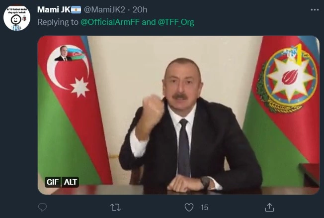 Türk azarkeşlər Ermənistan millisinin paylaşımına Azərbaycanla bağlı şərhlərlə cavab verdi — FOTOLAR Türk azarkeşlər Ermənistan millisinin paylaşımına Azərbaycanla bağlı şərhlərlə cavab verdi — FOTOLAR