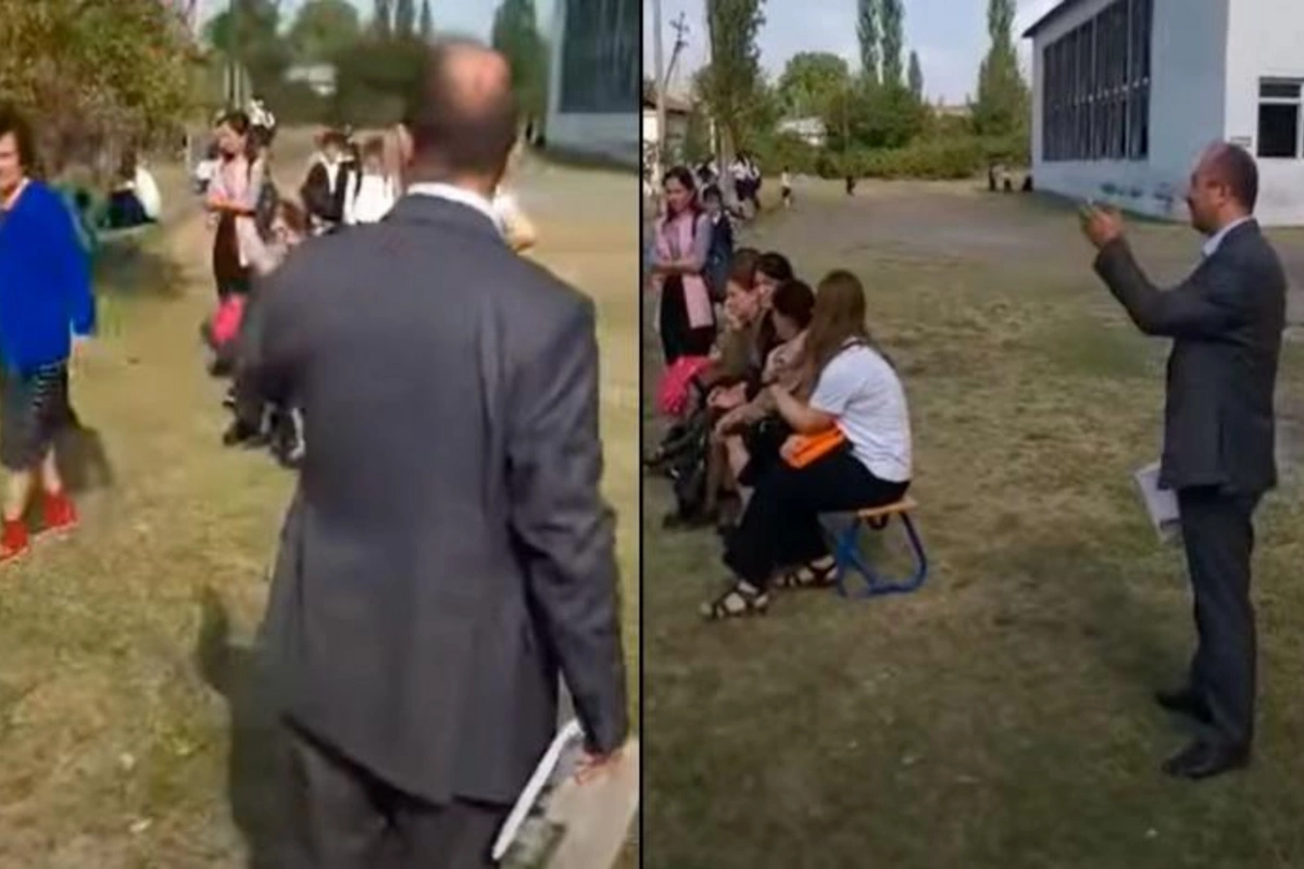 Müəllimlərin etiraz etdiyi direktor işdən çıxarılıb