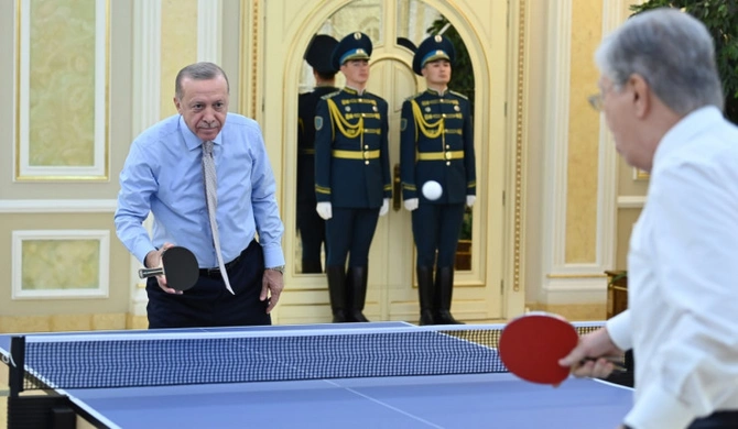 Tokayev Ərdoğanla tennis oynadı — FOTOLAR Tokayev Ərdoğanla tennis oynadı — FOTOLAR