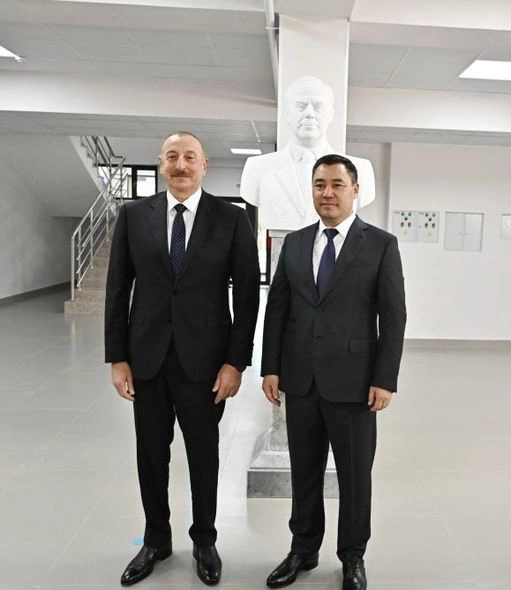 Bişkekdə Heydər Əliyev adına Məktəb-Gimnaziya təhsil-tərbiyə kompleksinin açılışı olub — YENİLƏNİB (FOTO)