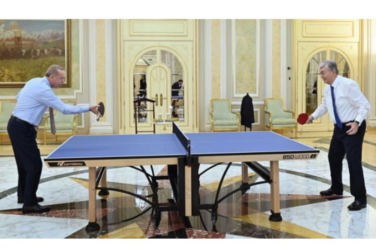 Tokayev Ərdoğanla tennis oynadı — FOTOLAR