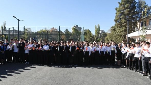 Bişkekdə Heydər Əliyev adına Məktəb-Gimnaziya təhsil-tərbiyə kompleksinin açılışı olub — YENİLƏNİB (FOTO)