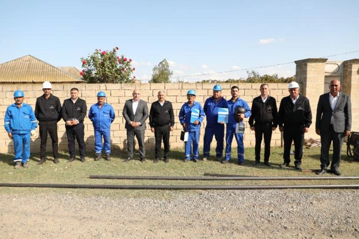 İmişlinin Xəlfəli, Hacıalmuradlı və Kürdmahmudlu kəndlərində qazlaşdırma plana uyğun davam edir — FOTOLAR