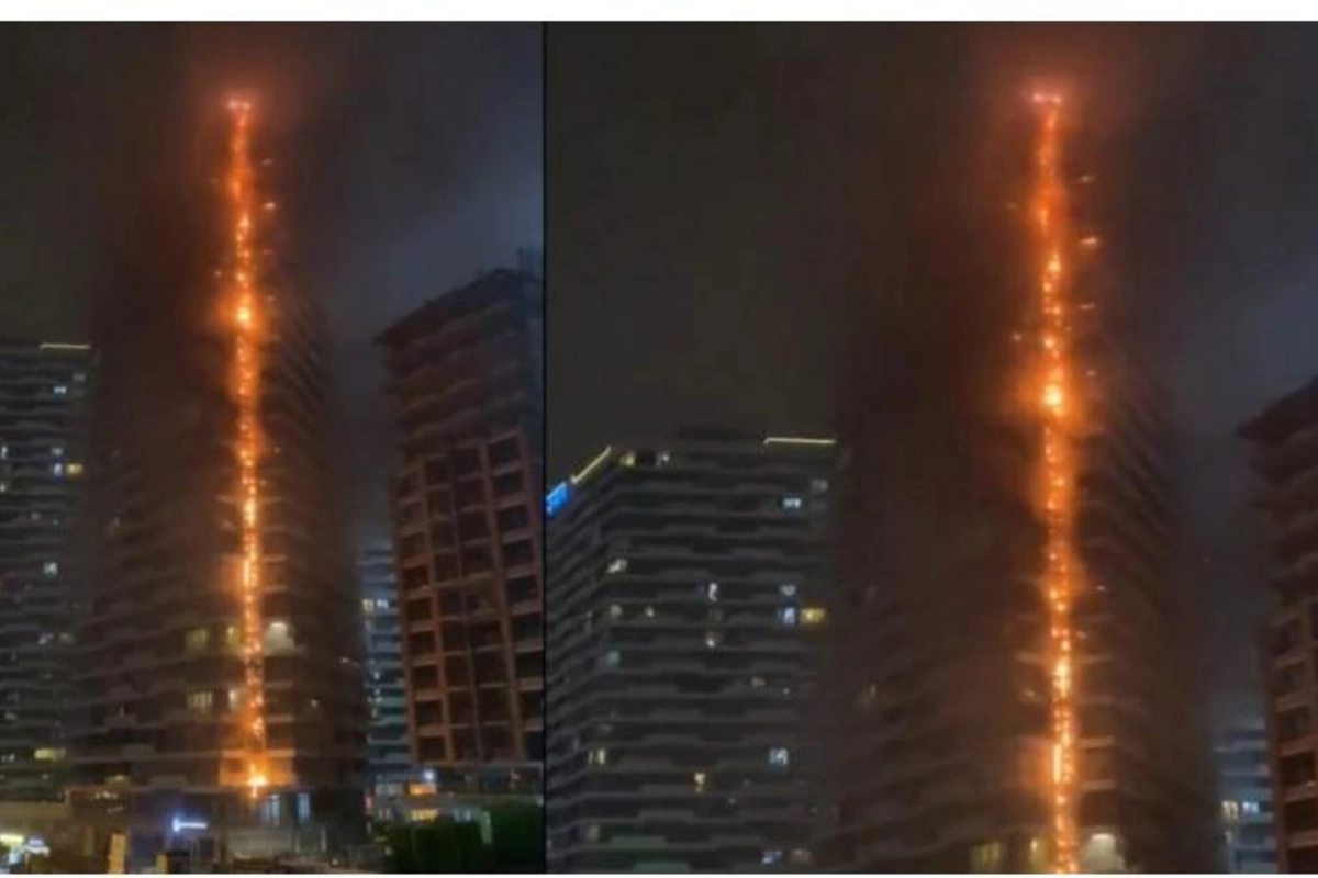 İstanbulda yaşayış binasında güclü yanğın başladı