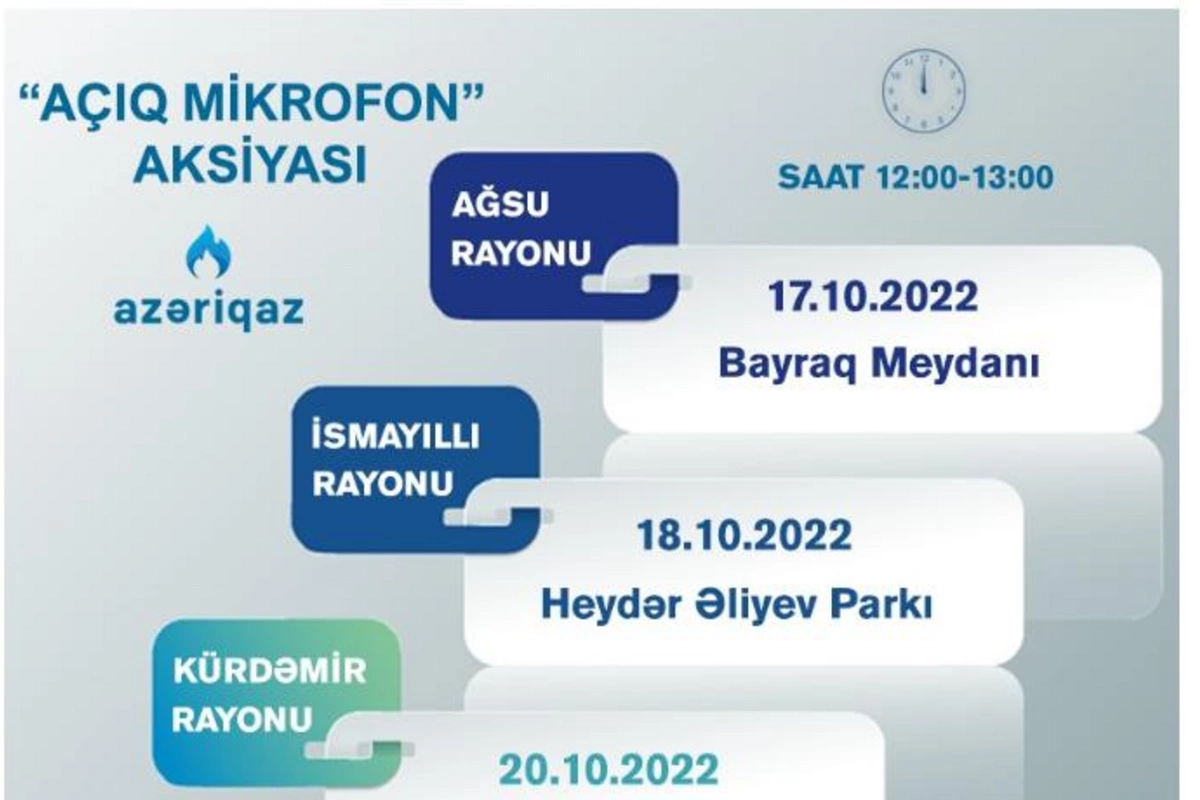 Azəriqazın Açıq mikrofon aksiyaları davam edir