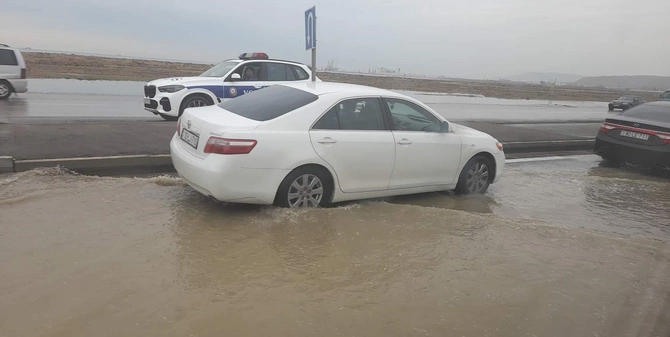 Su kəmərində qəza, Bakı-Qazax yolu bağlandı, DİN hərəkətə keçdi — YENİLƏNİB-4 (FOTO)