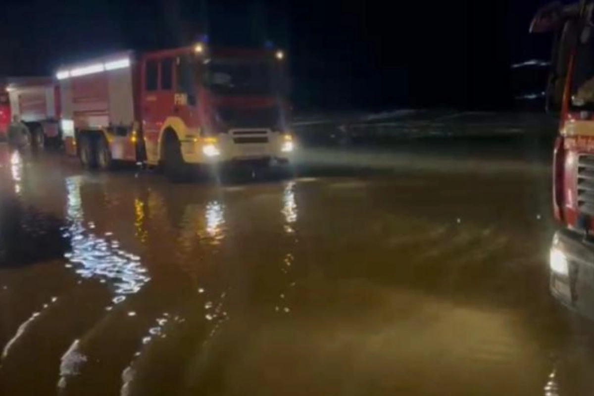 Bakı-Qazax avtomagistralında su basmış yerlərdə problem aradan qaldırıldı — FOTO
