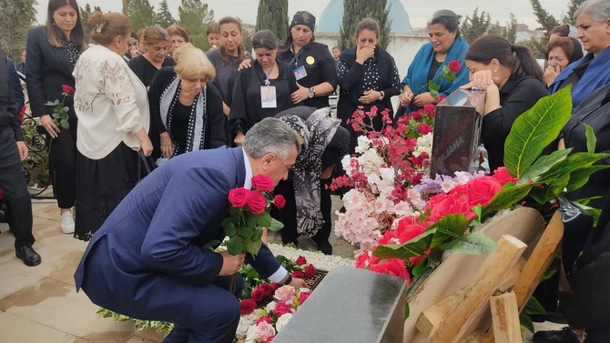 Sabirabadda şəhid Ağayev Ramilin anım mərasimi keçirildi — FOTOLAR