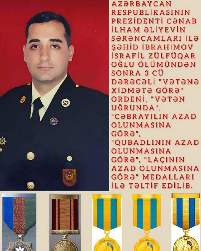 Mənsum İbrahimovdan şəhid qardaşı oğlu ilə bağlı paylaşım — FOTO