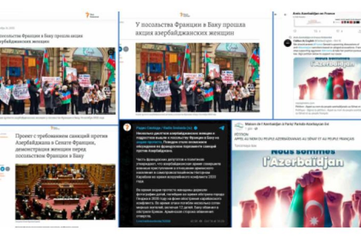Azərbaycanlıların Fransaya etirazı Avropa mediasında gündəm oldu